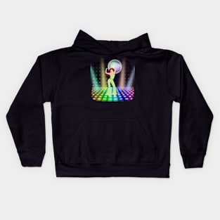 Red Disco Chick Kids Hoodie